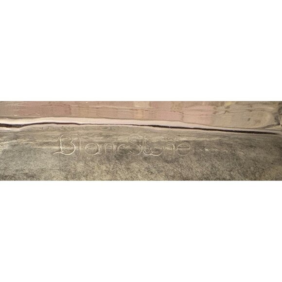 BlancStone Reverse Painted Dish W/Flowers  12.25 x 7.5" # 3009 - Picture 2 of 4